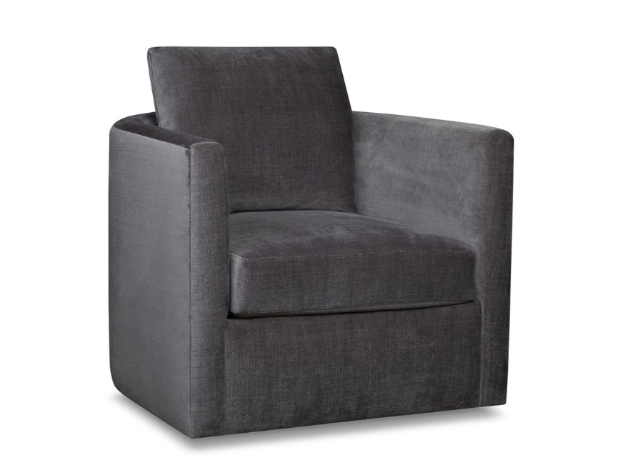 S&L Lena Swivel Chair with Custom Order Fabrics | Blu Ivy