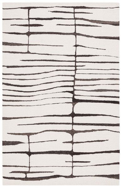 Ivory & Dark Brown Rug | Blu Ivy